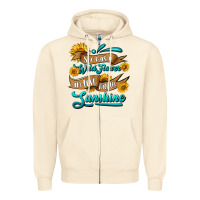 She Was A Wild Flower In Love With The Sunshine Zipper Hoodie | Teevron