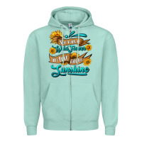 Seafoam she was a wild flower in love with the sunshine Zipper Hoodie - HRA Design Shop