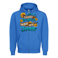 True Royal she was a wild flower in love with the sunshine Zipper Hoodie - HRA Design Shop
