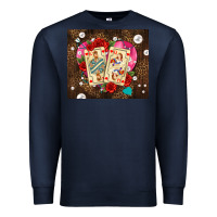 Navy playing cards and pearls Premium Sweatshirt - AdoDesignShop