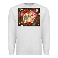 Oatmeal Heather playing cards and pearls Premium Sweatshirt - AdoDesignShop