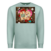 Seafoam playing cards and pearls Premium Sweatshirt - AdoDesignShop