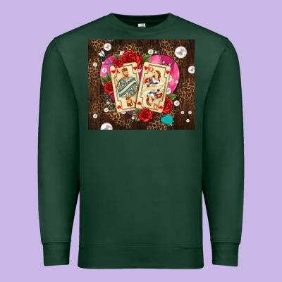 Playing Cards And Pearls Premium Sweatshirt Designed By Adodesignshop