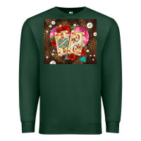 Sports Green playing cards and pearls Premium Sweatshirt - AdoDesignShop