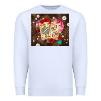 White playing cards and pearls Premium Sweatshirt - AdoDesignShop