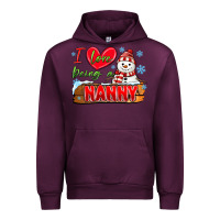 Mauve Wine i love being a nanny Urban Hoodie - MaliasSmallBusiness