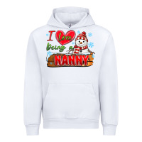 White i love being a nanny Urban Hoodie - MaliasSmallBusiness