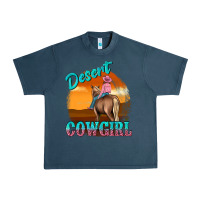 Midnight Navy desert cowgirl Urban Heavy Tee - texasbilliewilder