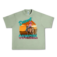 Oil Green desert cowgirl Urban Heavy Tee - texasbilliewilder