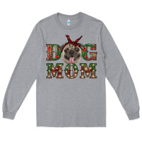 Heather Grey christmas pug mom Long Sleeve Tee - RanaPortraitStore