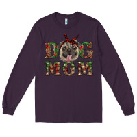 Plum christmas pug mom Long Sleeve Tee - RanaPortraitStore