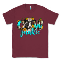 Burgundy cow junkie Classic Tee - Zillion Design Studio