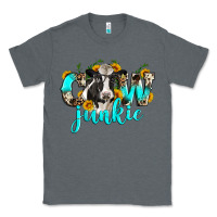 Charcoal Heather cow junkie Classic Tee - Zillion Design Studio