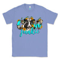 Colony Blue cow junkie Classic Tee - Zillion Design Studio
