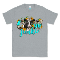 Heather Grey cow junkie Classic Tee - Zillion Design Studio