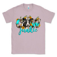 Lilac cow junkie Classic Tee - Zillion Design Studio