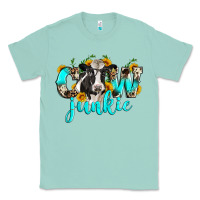 Seafoam cow junkie Classic Tee - Zillion Design Studio