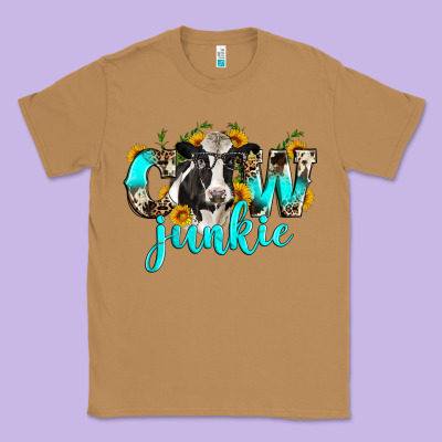 Cow Junkie Classic Tee Designed By Zillion Design Studio