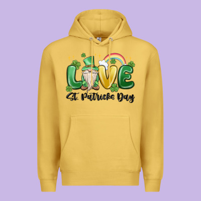 Love St. Patricks Day Gnome Premium Hoodie Designed By Maliassmallbusiness
