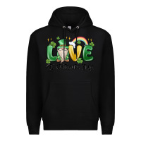 Black love st. patricks day gnome Premium Hoodie - MaliasSmallBusiness