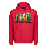 Cardinal love st. patricks day gnome Premium Hoodie - MaliasSmallBusiness