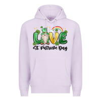 Lilac love st. patricks day gnome Premium Hoodie - MaliasSmallBusiness
