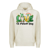 Oatmeal Heather love st. patricks day gnome Premium Hoodie - MaliasSmallBusiness