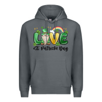 Rock love st. patricks day gnome Premium Hoodie - MaliasSmallBusiness
