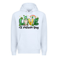 White love st. patricks day gnome Premium Hoodie - MaliasSmallBusiness