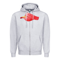Heather Grey red softball visor fa element Zipper Hoodie - FaDigitalArtStudio