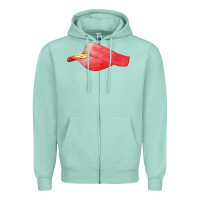 Seafoam red softball visor fa element Zipper Hoodie - FaDigitalArtStudio