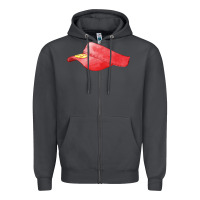 Smoke red softball visor fa element Zipper Hoodie - FaDigitalArtStudio