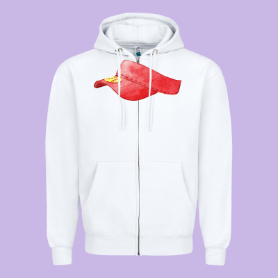 Red Softball Visor Fa Element Zipper Hoodie Designed By Fadigitalartstudio