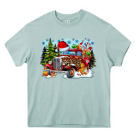 Arona Christmas truck Heavy Core Tee - CowhideDigitalArt