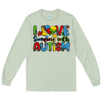 Matcha i love someone with autism Long Sleeve Tee - Zillion Design Studio