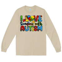 Mushroom i love someone with autism Long Sleeve Tee - Zillion Design Studio