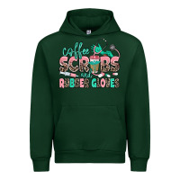 Forest Green coffee scrubs and rubber gloves Urban Hoodie - MaliasSmallBusiness