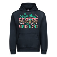 Navy coffee scrubs and rubber gloves Urban Hoodie - MaliasSmallBusiness