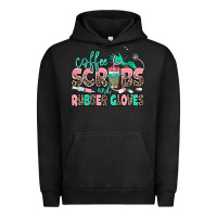 Pigment Black coffee scrubs and rubber gloves Urban Hoodie - MaliasSmallBusiness