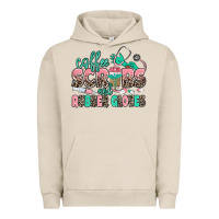 Pigment French Oak coffee scrubs and rubber gloves Urban Hoodie - MaliasSmallBusiness