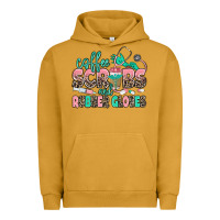 Pigment Peanut Butter coffee scrubs and rubber gloves Urban Hoodie - MaliasSmallBusiness