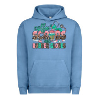 Pigment Pebble Blue coffee scrubs and rubber gloves Urban Hoodie - MaliasSmallBusiness