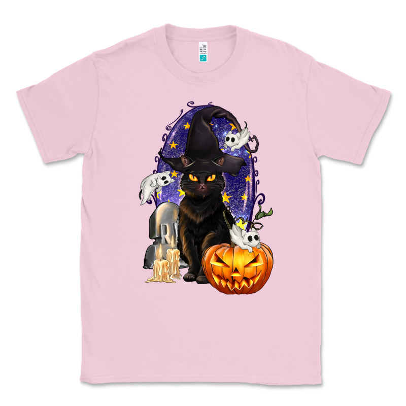 Halloween Cat And Pumpkin Classic Tee by texasbilliewilder | Teevron