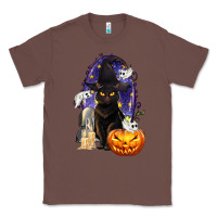 Chestnut Halloween Cat and Pumpkin Classic Tee - texasbilliewilder
