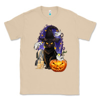 Mushroom Halloween Cat and Pumpkin Classic Tee - texasbilliewilder