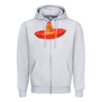 Heather Grey red sombrero fa element Zipper Hoodie - FaDigitalArtStudio