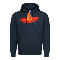 Navy red sombrero fa element Zipper Hoodie - FaDigitalArtStudio