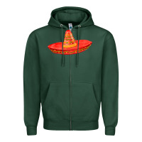 Sports Green red sombrero fa element Zipper Hoodie - FaDigitalArtStudio