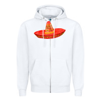 White red sombrero fa element Zipper Hoodie - FaDigitalArtStudio