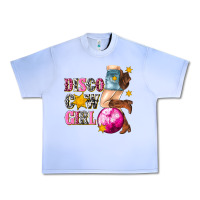 Grape Ice disco cowgirl Urban Heavy Tee - texasbilliewilder